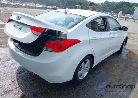 2013 Hyundai Elantra Gls from USA, damaged, VIN 5NPDH4AE1DH310307